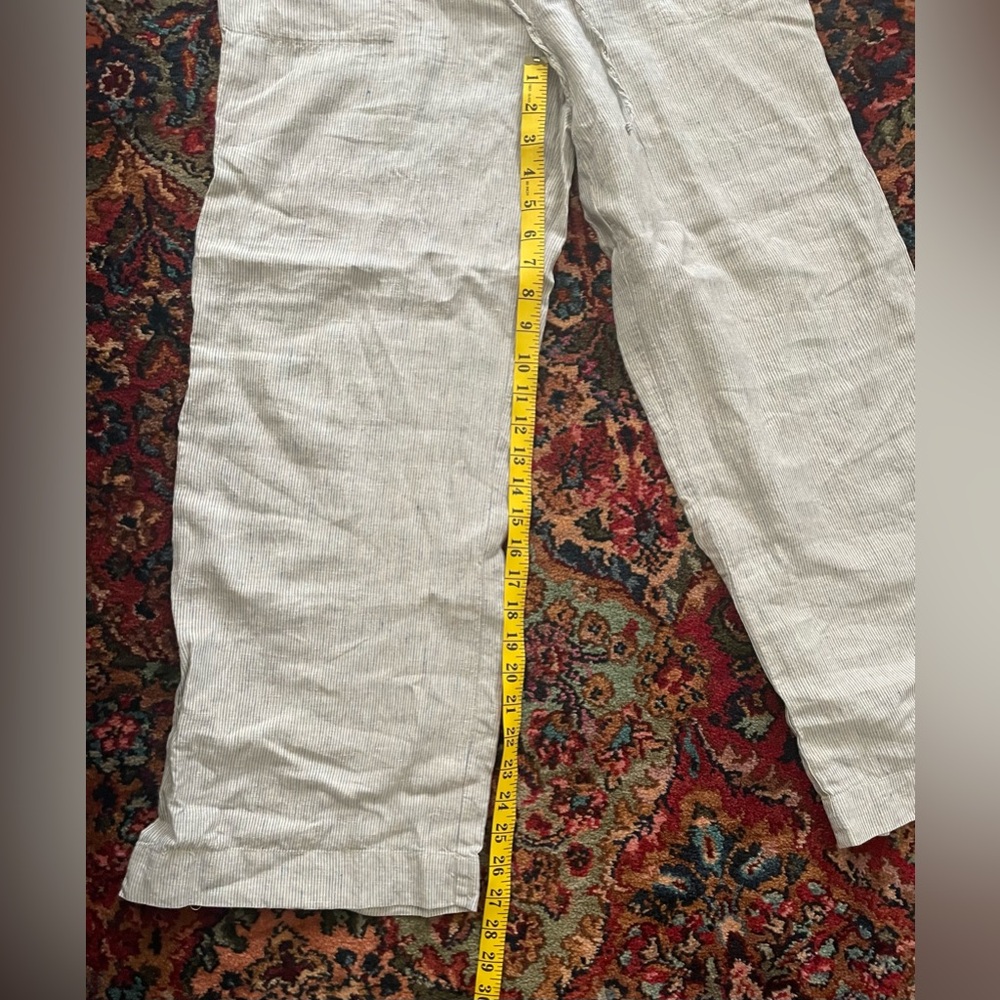 Poetry pinstripe linen pants size 8 - Picture 6 of 7